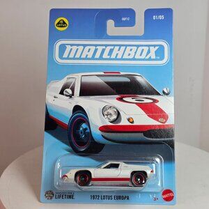 1972 Lotus Europa Matchbox Die-Cast Car 1:64 Scale Collectible Toy